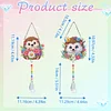 2pcs Hedgehog Diamond Painting Double-sided Crystal Window Suncatcher Craft Set Birthday Gifts Home Garden Decor Hanging Kit