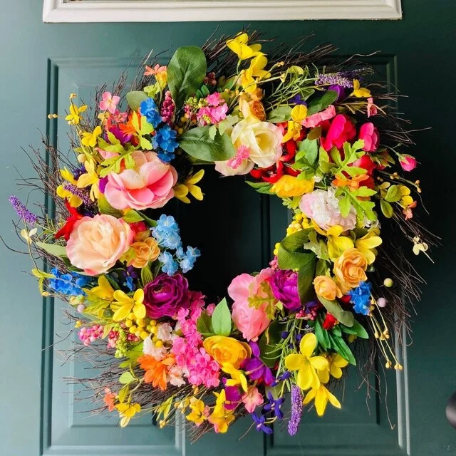 Wildflower Wreath - Summer floral wreath - Garden Wreath