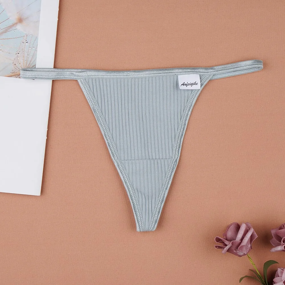 Billionm Thongs Women Sexy G-string Exotic Apparel Panties Girl Underpants Low Rise T Back Panties Female Solid Lingerie Panty