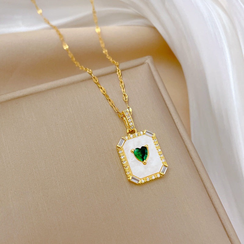 Moon Geometric Stainless Steel Stainless Steel Necklaces