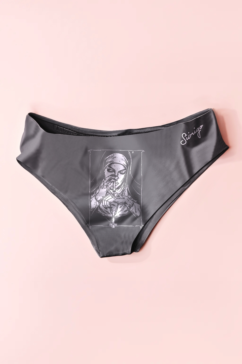 Bad Religious Nun Graphic Casual Graphic Print Swim Brief 