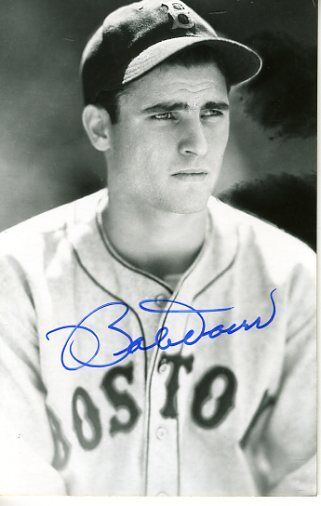 Boby Doerr Signed Jsa Cert Sticker Photo Poster painting Postcard Authentic Autograph