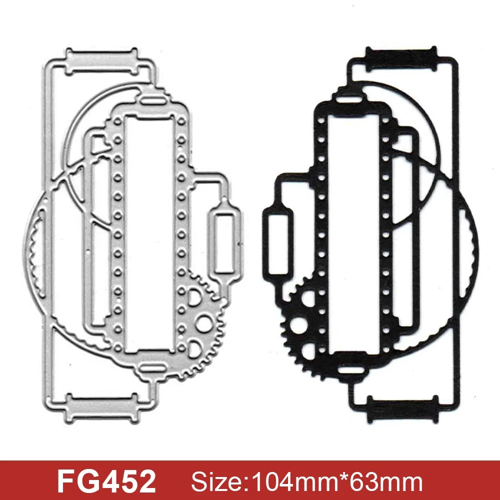 Fashion Punk Style Set Metal Cutting Frame Templates Scrapbooking Embossing Paper Cards Photo Album Craft Stencils Dies