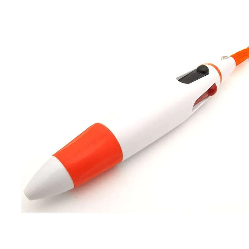 1PCS Creative Plastic Lanyard Four Color Ballpoint Pen Multicolor Lanyard Pen Office Supplies Wholesale