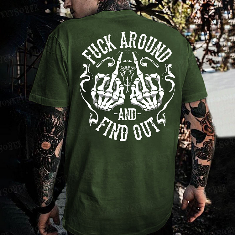 Fuck Around And Find Out Skull T-shirt