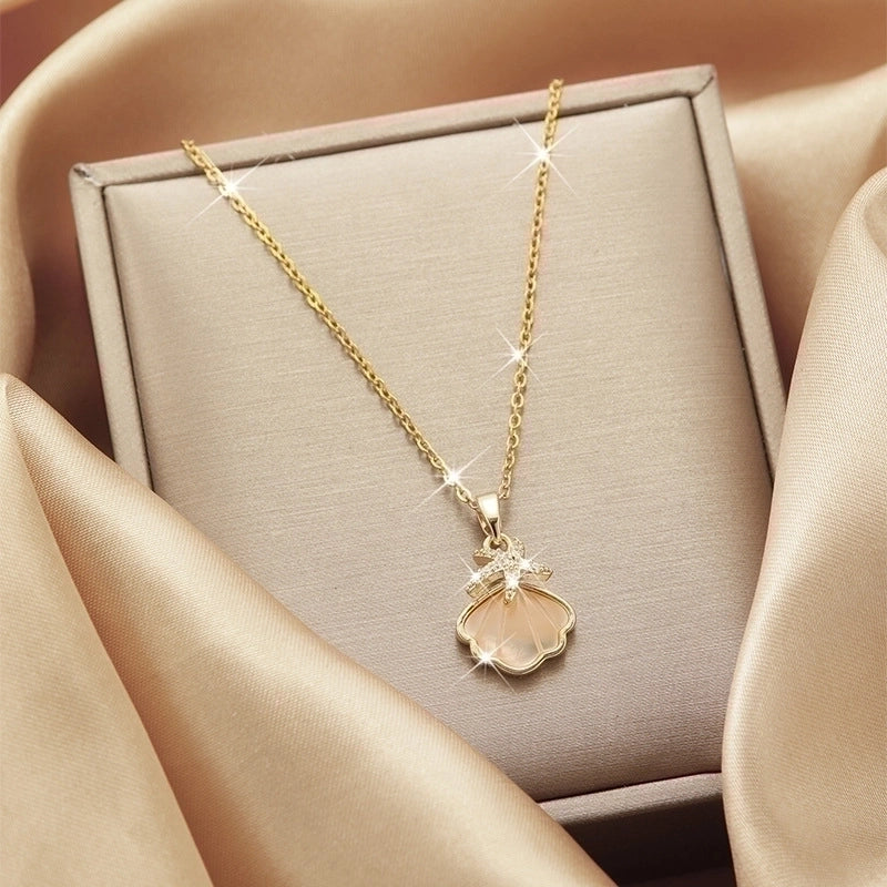 2 Pieces Titanium Steel Vintage Style Tassel Plating Doll Constellation Crown Pendant Necklace