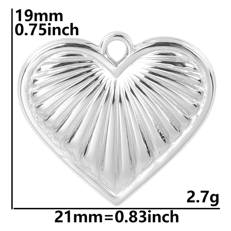 Basic Modern Style Classic Style Geometric Heart Shape 304 Stainless Steel Plating Pendant Necklace