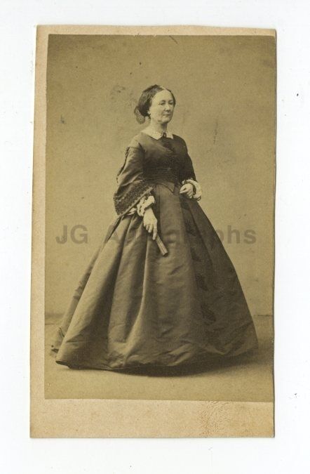 19th Century Fashion - 19th Century Carte-de-visite Photo Poster paintinggraph - Paris, France