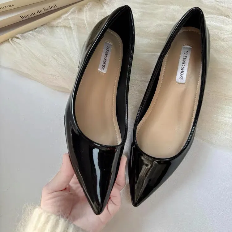 Breakj Breakj Flat Shoes Women 2025 Spring And Autumn New High-End Commuting Fashion Single Shoes French Light Tip Low Heels