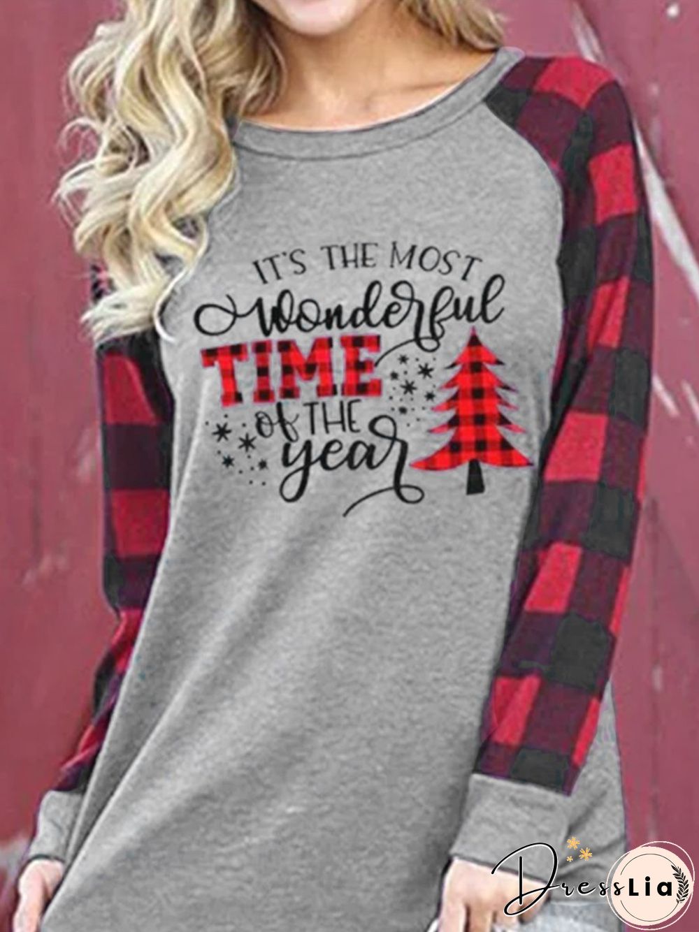 Checked/Plaid Casual T-shirt