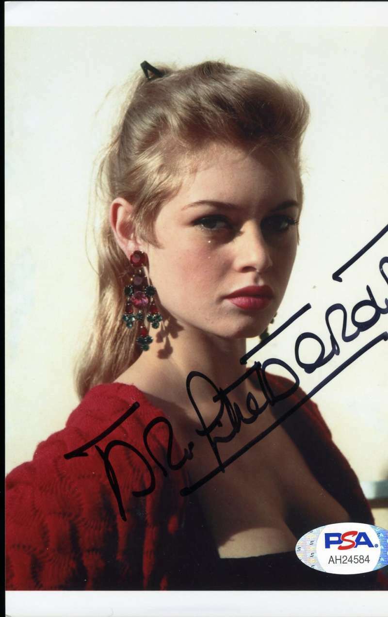 Brigitte Bardot Psa Dna Coa Signed 4x6 Photo Poster painting Autograph