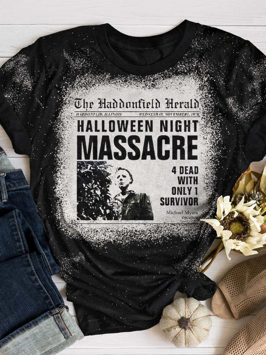 Halloween Night Massacre Tie Dye T-shirt