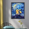 Pikachu-11CT Stamped Cross Stitch 40*50cm/15.75*19.69in