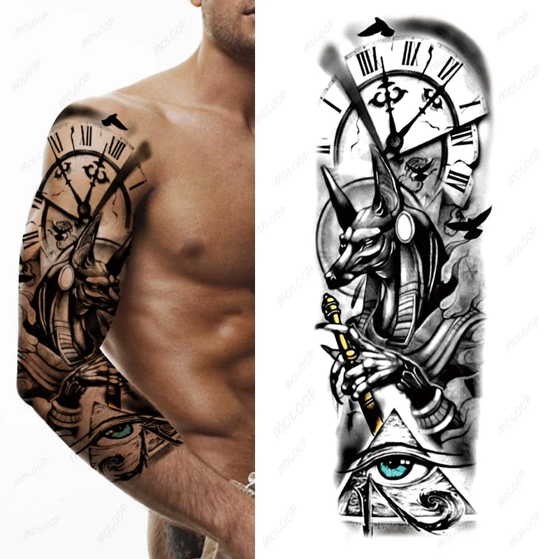 Waterproof Temporary Tattoo Sticker Jesus Virgin sister Peace Pigeon bird flower Full Arm Tatoo Flash Fake Tatto for Men Women