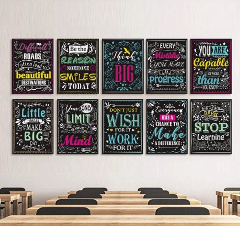 Casual Elegant Preppy Style Letter Silk Cloth Pendant Wall Art