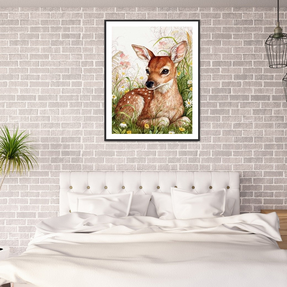

(Multi-Size) Cartoon Deer - Round/Square Drill Diamond Painting - 30*40CM, Round diamond 30*40cm, 501 Original