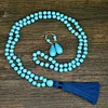 Women's Vintage Turquoise Jewelry Cowboy Style Necklace Earrings Ring Bracelet Set