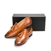 Leather Slippers Loafers with Tassel Prom Wedding