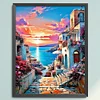 Sea View House-11CT Stamped Cross Stitch 40*50cm/15.75*19.69in