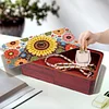 Sonnenblume diy Diamant Kunst Holz Aufbewahrungsbox Diamond Painting Aufbewahrungsbox