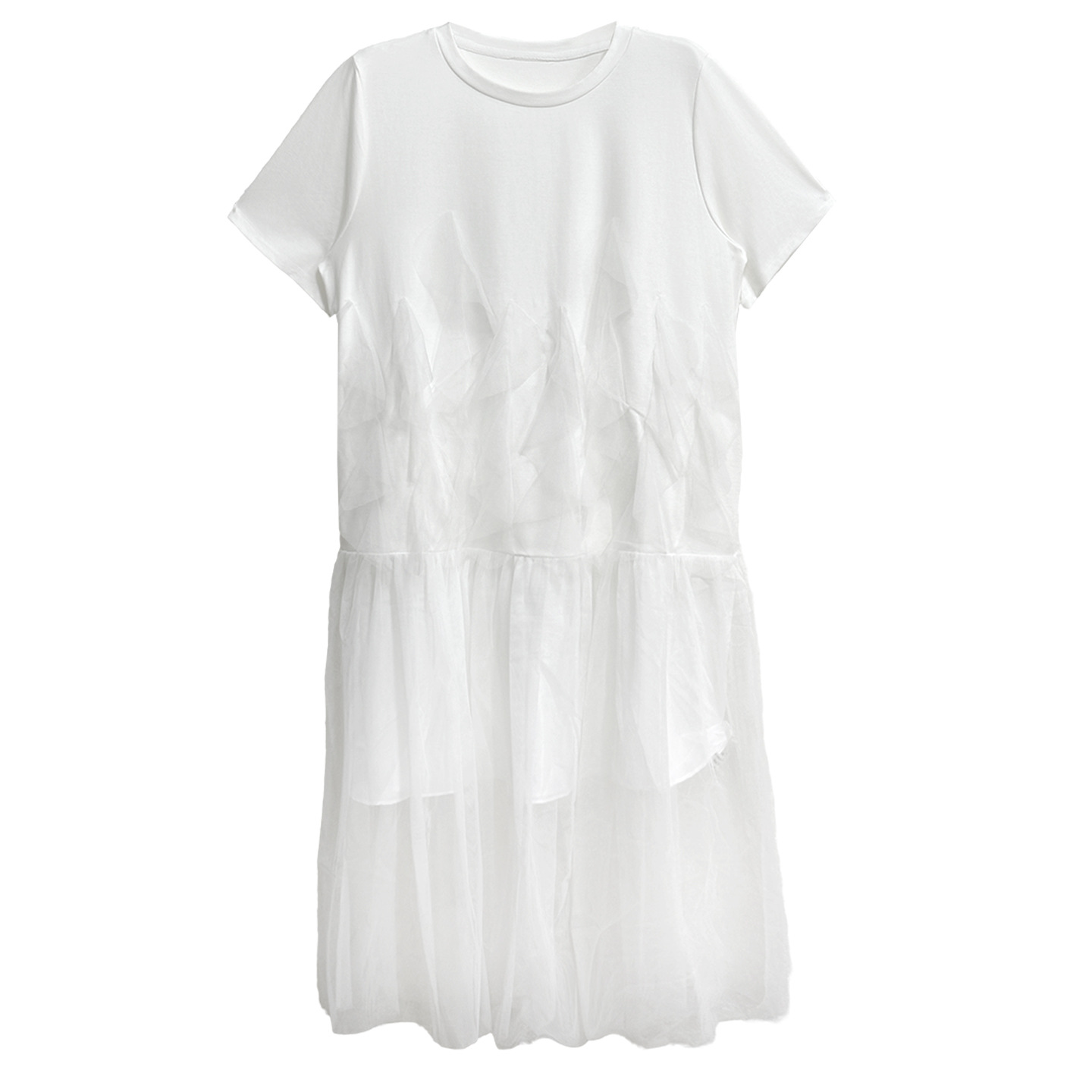 Elegant mesh patchwork dress