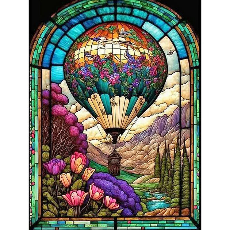 Glass Painting 40*50CM(Canvas) Full Round Drill Diamond Painting gbfke