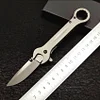 Portable new tool folding knife multi-function wrench type folding knife all-steel folding knife
