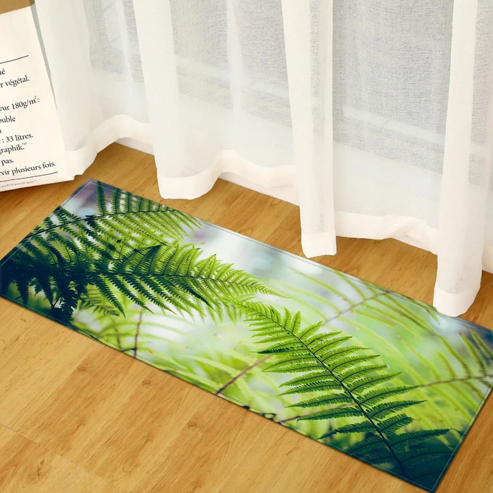 Kitchen Carpet Home Bedroom Entrance Doormat Hallway Balcony  Floor Mat Landscape Pattern Bathroom Non-Slip Water Absorption Rug