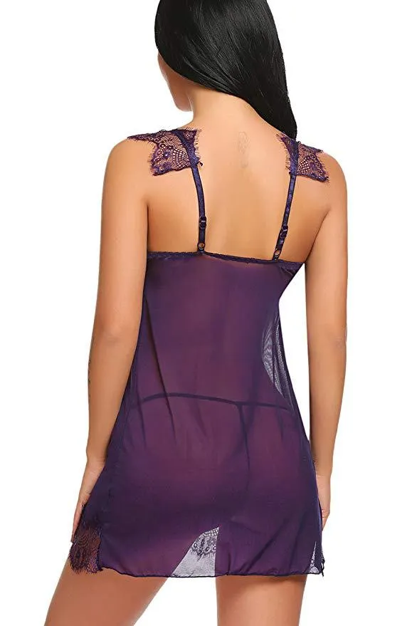 Churchf Churchf Sexy Lace Temptation Large Size Suspenders Sleeping Dress Suit Direct Sales