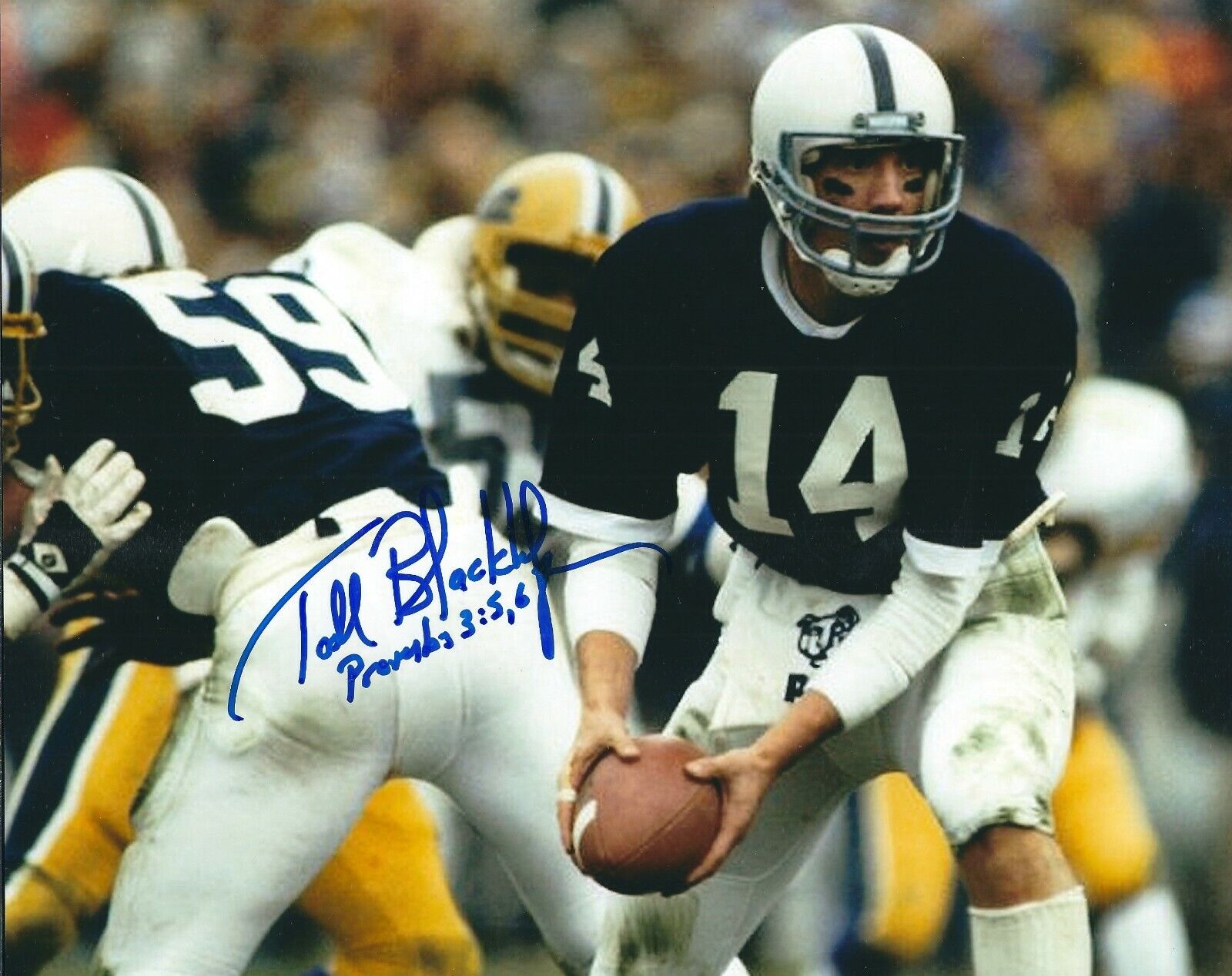 Autographed TODD BLACKLEDGE Penn State University 8x10 Photo Poster painting w/COA