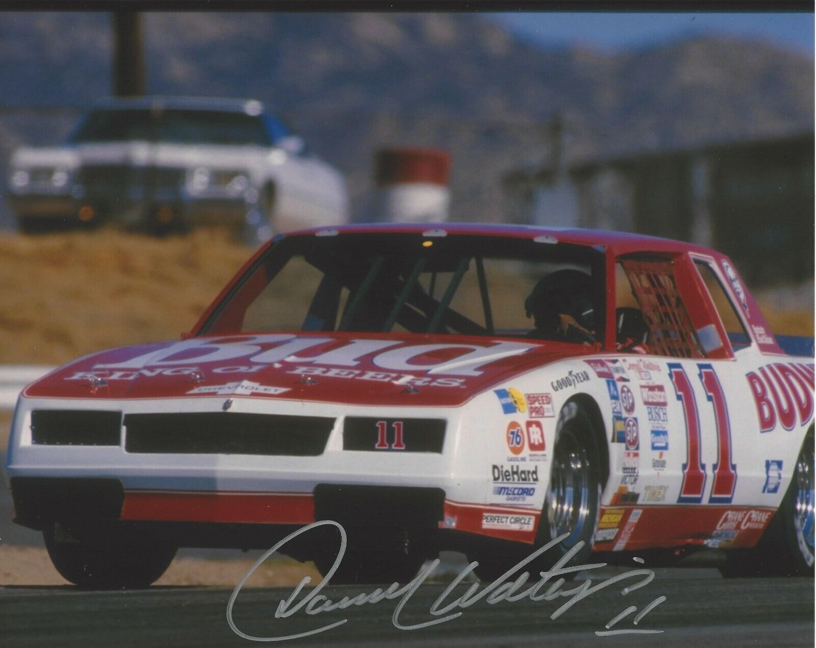 DARRELL WALTRIP - NASCAR DRIVER LEGEND SIGNED AUTHENTIC 8x10 Photo Poster painting 1 w/COA