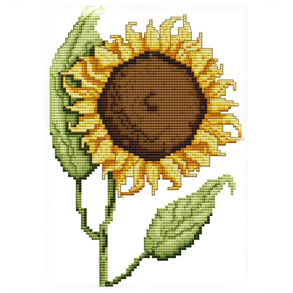

Sunflower - 14CT Stamped Cross Stitch - 27*19cm, 501 Original