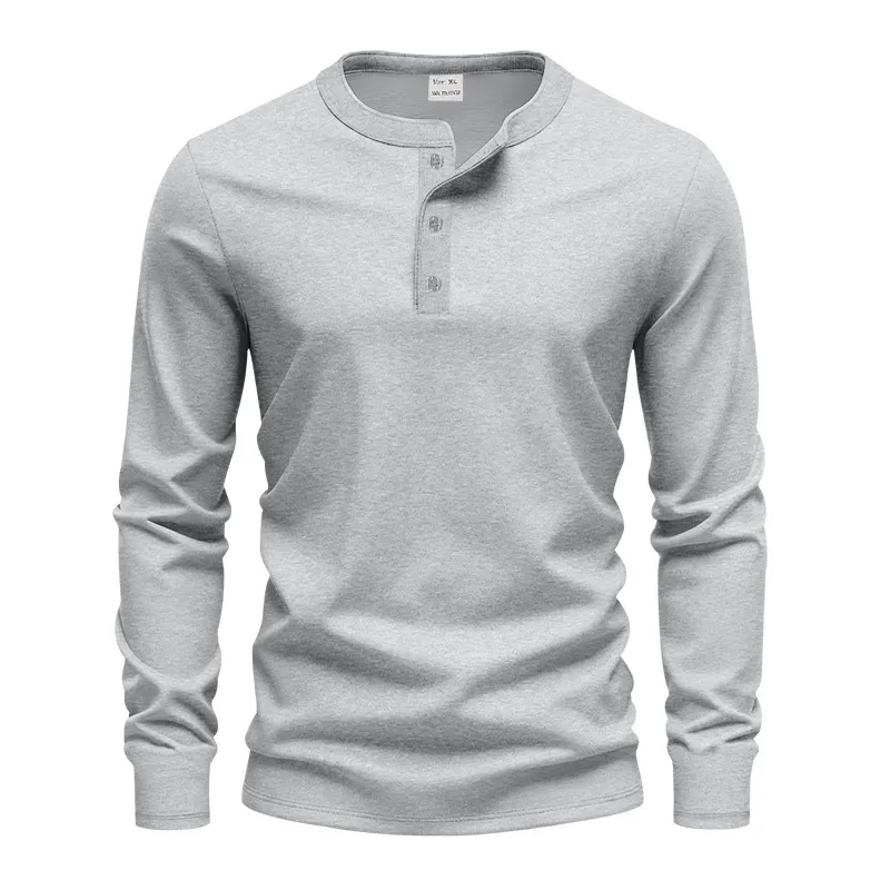 2026 New Men’s Spring/Autumn Long Sleeve T-Shirt, American Casual Loose Fit Top, Simple Design