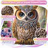 Kits de peinture en diamant partiel en forme de forme en forme sp&eacute;ciale de hibou en forme de 5d pour adultes d&eacute;butants, d&eacute;coration int&eacute;rieure, peintures en diamants, art de pierres pr&eacute;cieuses 11,81 x 11,81 pouces