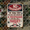 No Trespassing - Vintage Metal Signs(8*12Inch) - Warning