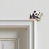(US Local)Panda Diamond Painting Art Door Right Angle Sign for Indoor Outdoor Wall