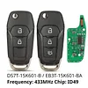 Keyless Entry Remote Flip Key Fob Replacement Compatible for Ford Mondeo Escort