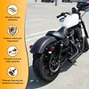 [US Local Warehouse] Fit For Harley 2004-2024 Sportster 883 1200 Carbon Fiber Rear Fender 25 Inch