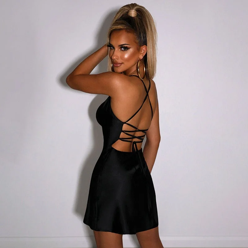 HOT Summer For 2022 Tank Strap Designer Clothes Backless Casual Evening Party Sexy WomenS Prom One Piece Basic Corset Mini Dress