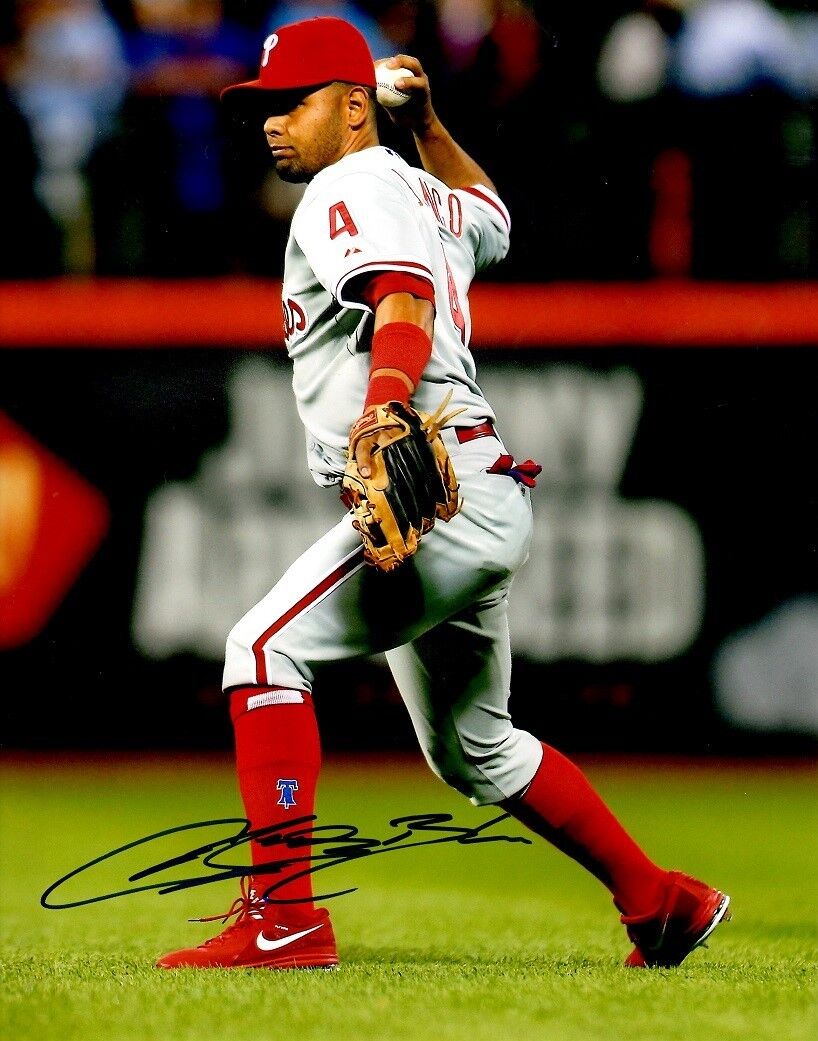 Signed 8x10 ANDRES BLANCO Philadelphia Phillies Photo Poster painting - COA