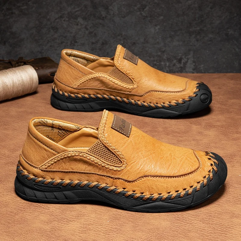 ⏰Last Day! 45% OFF 🔥AILONGCITY&reg;Men's Handmade Genuine Leather Orthopedic Outdoor Loafers