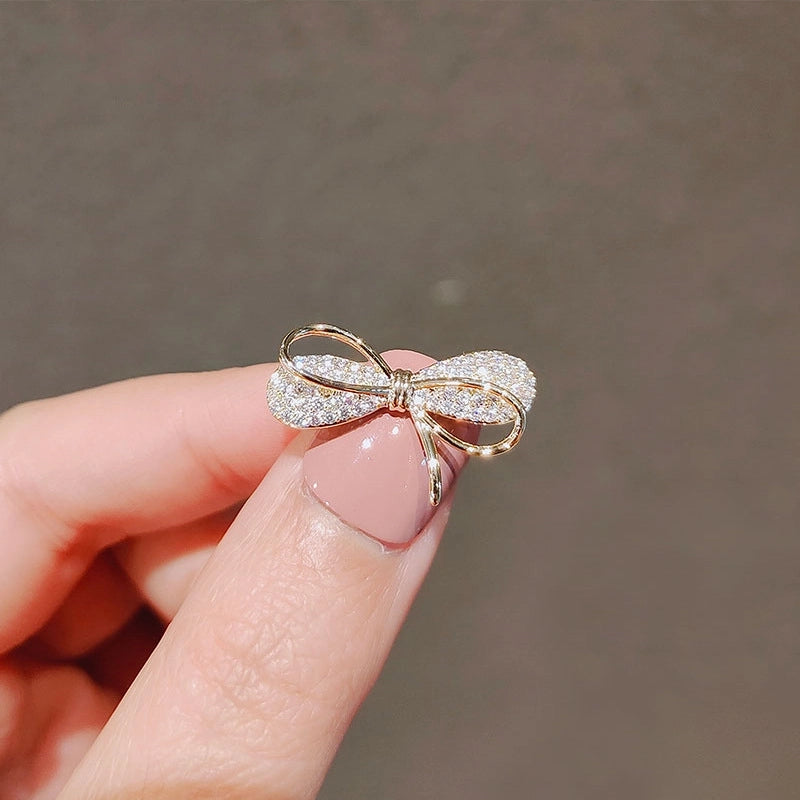 Small Brooch Bow Anti-slip Brooch High-grade Chest Sewn-free Shirt Anti-slip Buckle Pin