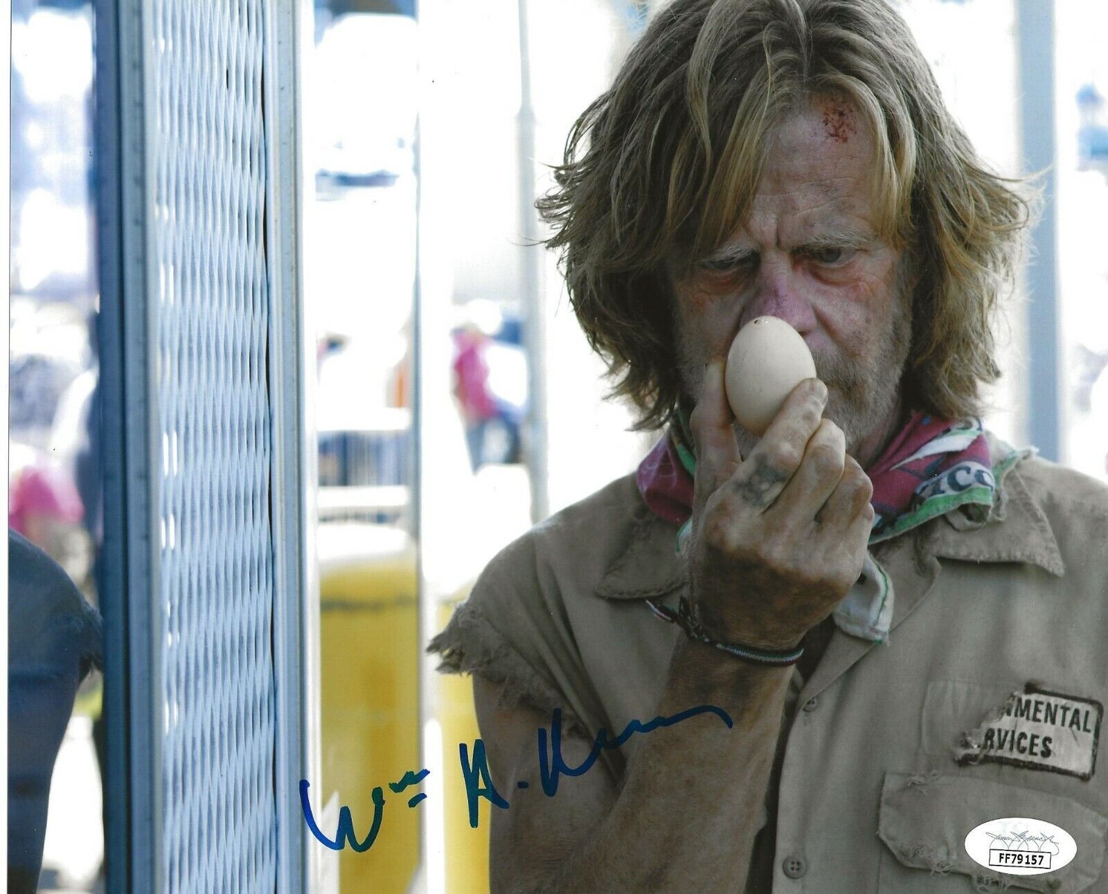 William H. Macy signed Shameless 8x10 Photo Poster painting Frank Gallagher autographed 2 JSA