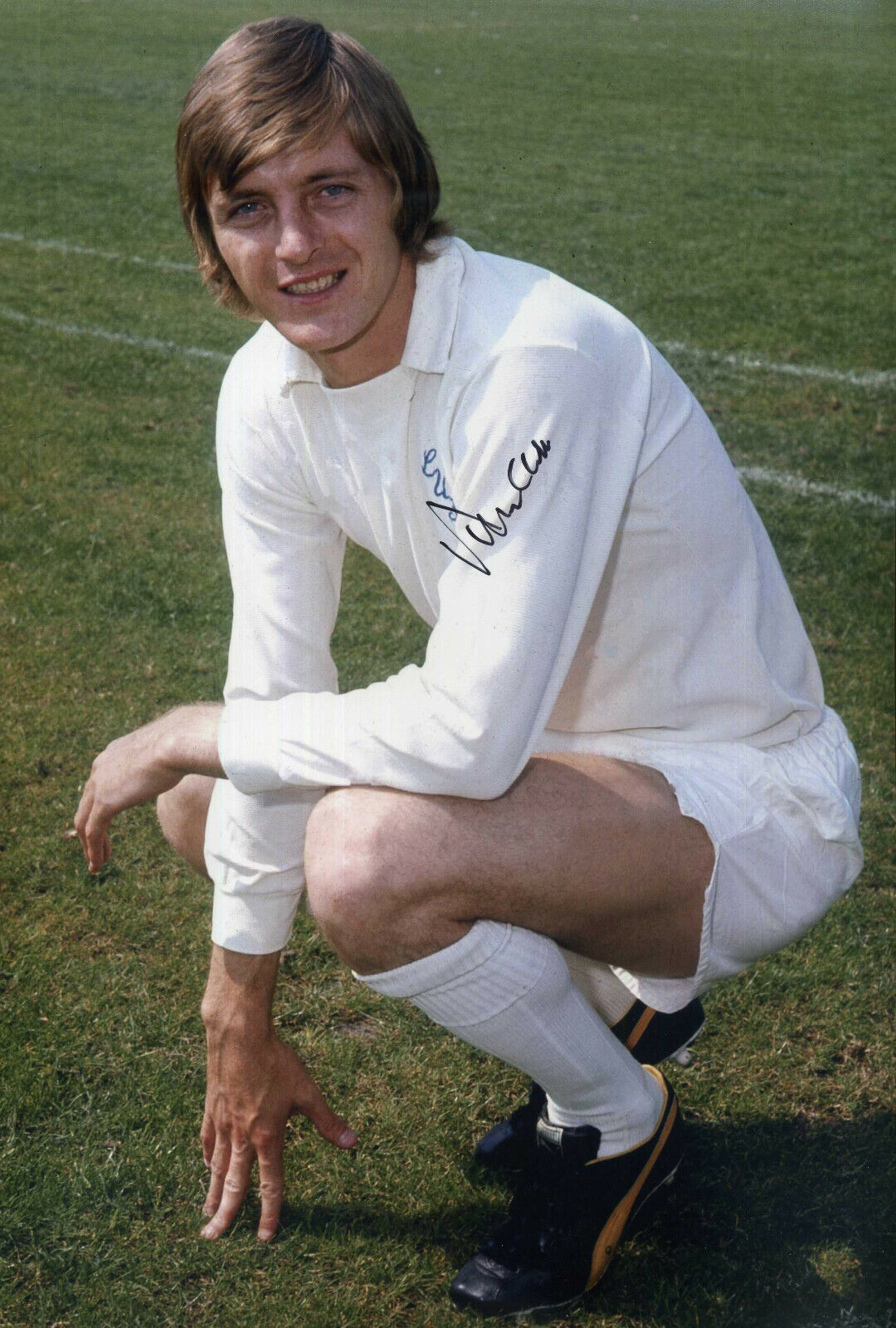 ALLAN CLARKE Signed Photo Poster paintinggraph Leeds United / England Football Player - Preprint