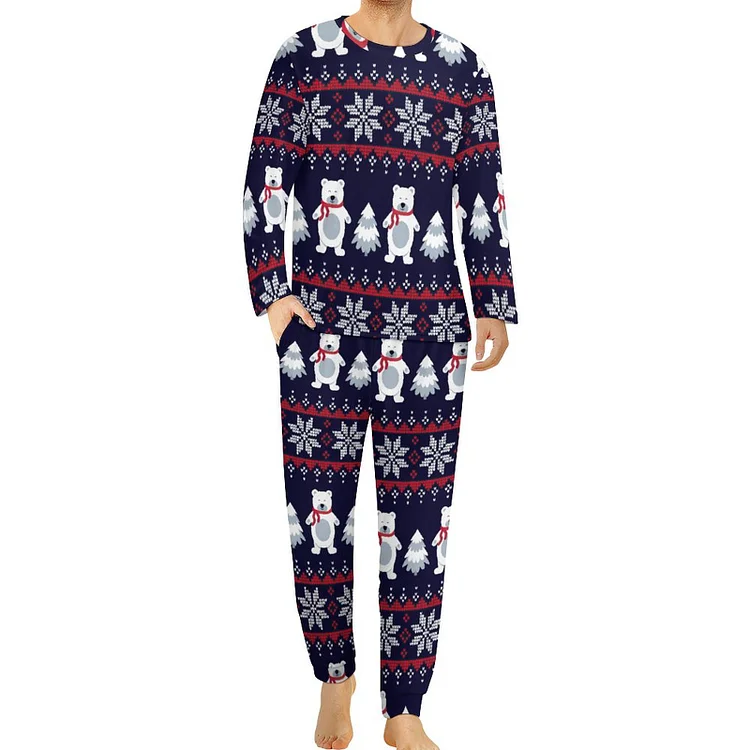 Men's Pajama Suit Christmas Bear  customized, personalized, gift