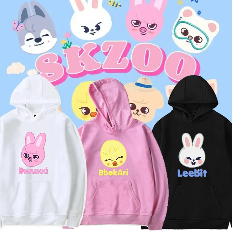 Stray Kids SKZOO Cute Smiley Hoodie