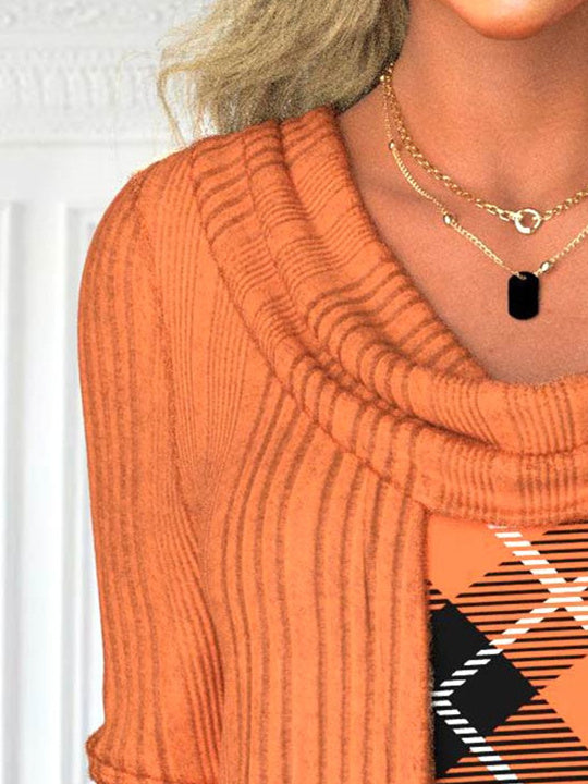 Women Half Sleeve V-neck Solid Color Dress