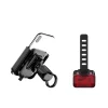 Road bike mobile phone holder front light rear light