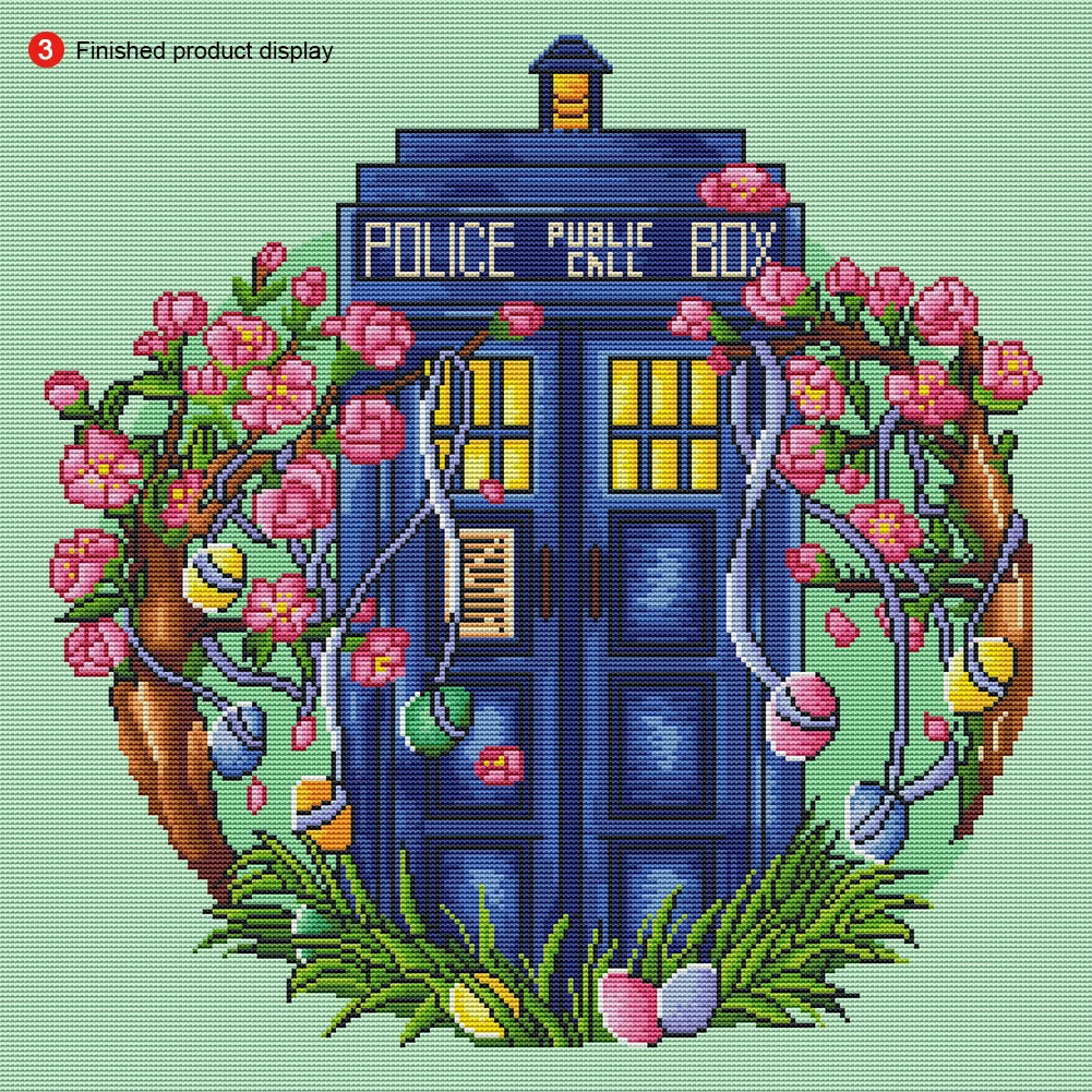 14CT Full Counted Cross Stitch - Garden(Canvas|43*32CM)