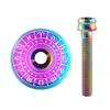 Titanium Headset Stem Top Cap with Bolt M6 MTB Headset Top Cap Bike Parts